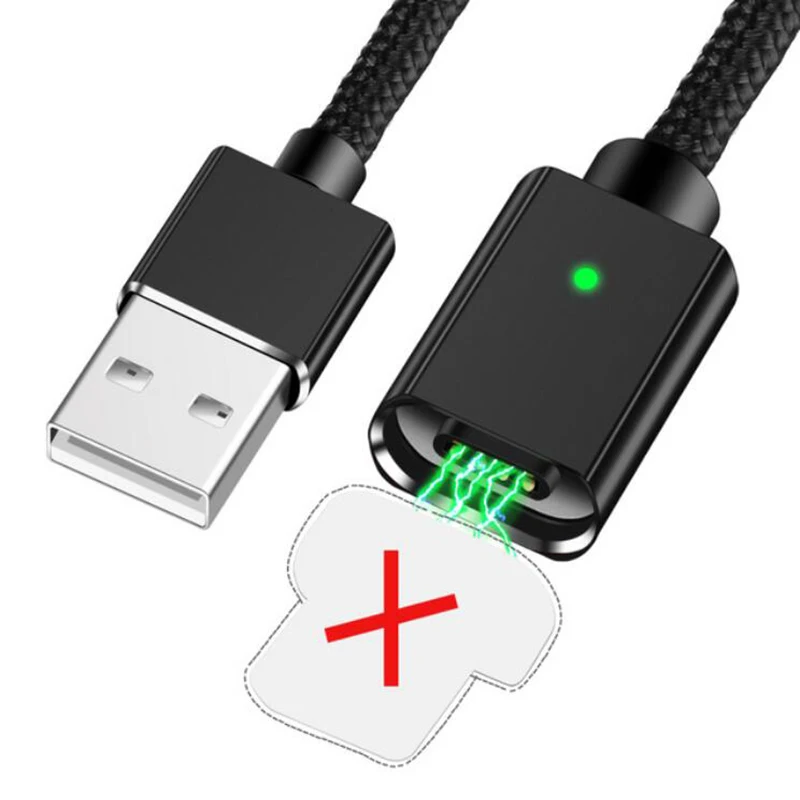 Only Cable Магнитный usb-кабель для iPhone samsung S10 type C, Магнитный зарядный кабель Micro USB для зарядки и передачи данных, кабели для мобильных телефонов - Тип штекера: Only Cable