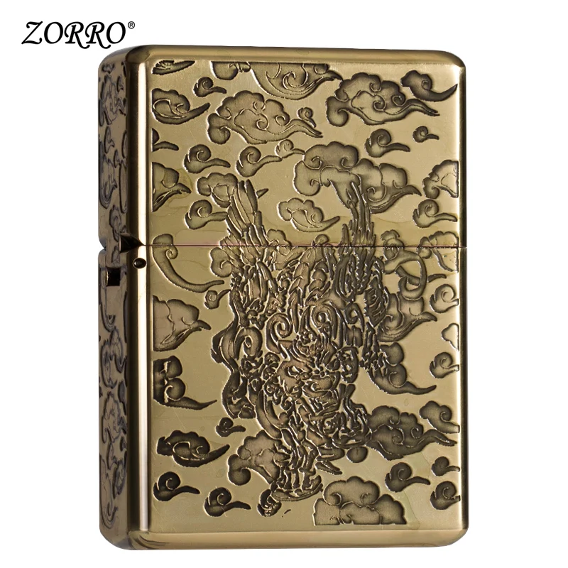 

Authentic Zorro kerosene lighter wind proof custom xiangyunlong creative waterproof men's lighter present to boyfriend