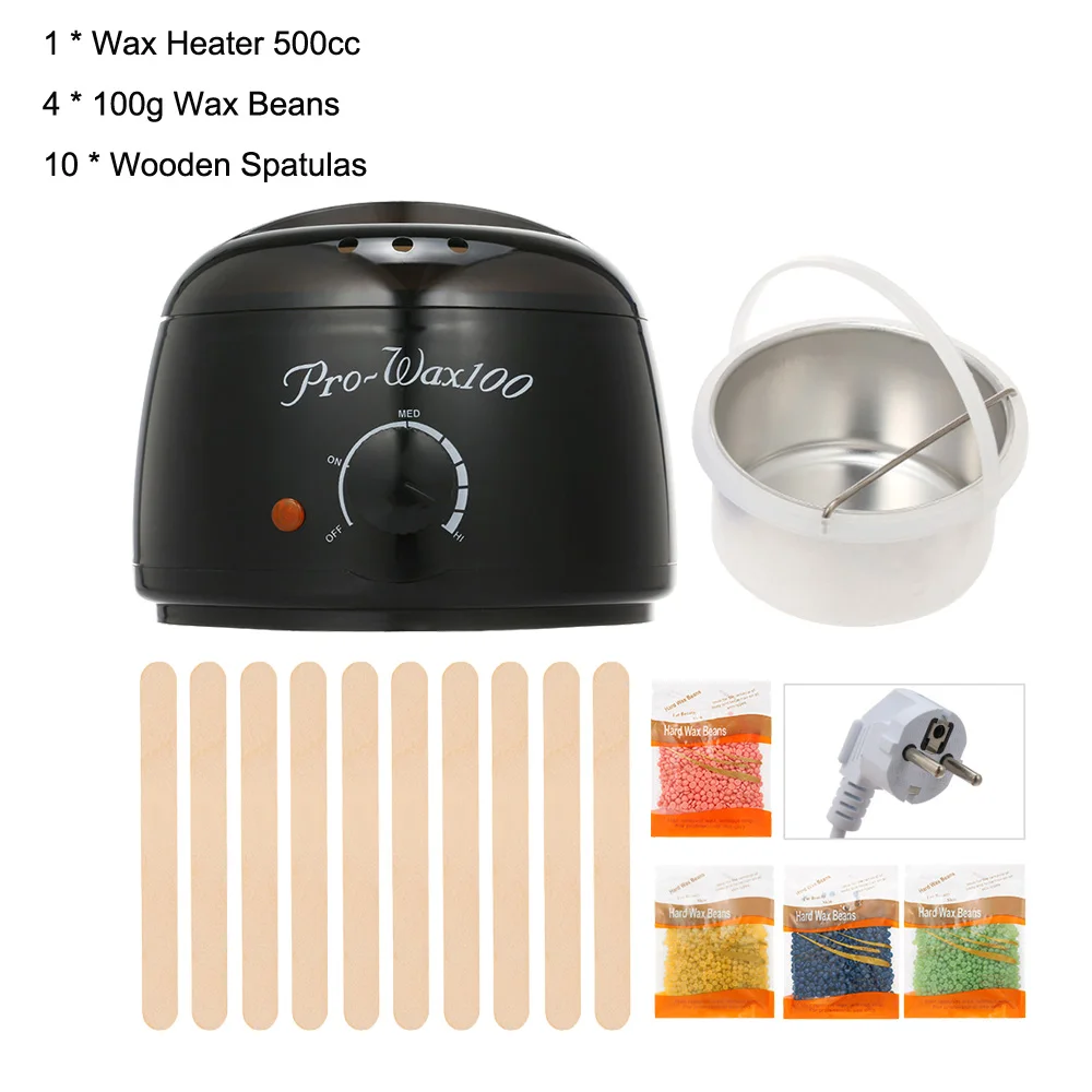 Pro Warmer Wax Heater 500cc SPA Hand Epilator Feet Paraffin Heater Body Depilatory Hair Removal Tool Bean Kit