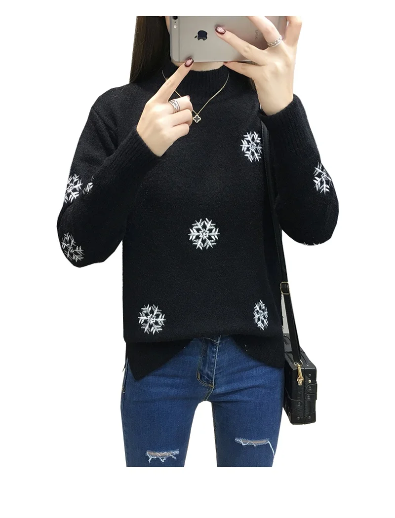 Sweater Women Lady Jumper Sweater Pullover Tops Coat Christmas Winter Womens Ladies Warm Brief Sweaters Clothing Sweater Women Lady Jumper Sweater Pullover Tops Coat Christmas Winter Womens Ladies Warm Brief Sweaters Clothing