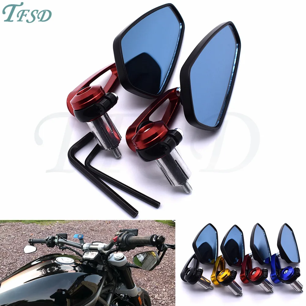 Motorcycle rearview mirror accessories aluminum alloy 7/8" 22mm rod end