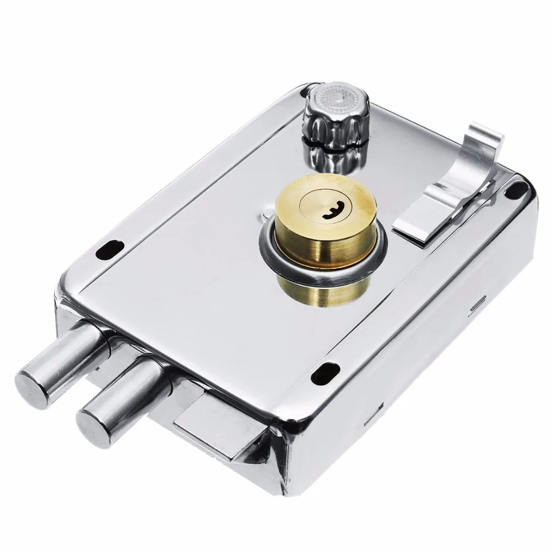 1pc Exterior Door Lock Security Anti-theft Lock Mortise Lock Insurance Gate Lock for Home Furniture Hardware