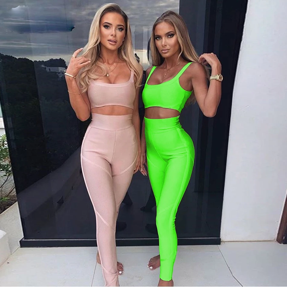 2019-new-women-s-fluorescent-green-2-piece-two-piece-ladies-fitness-tight-high-waist-two (2)