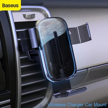 

Baseus 15W Wireless Charger Gravity Car Mount for Huawei P30Pro Car Phone Holder for iPhone for Samsung 4.7-6.5 inch Phones