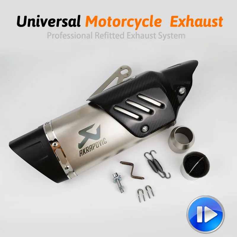 

Universal Motorcycle exhaust muffler Akrapovic M1 exhaust DB killer escape for Yamaha R1 mt10 R3 Kawasaki ninja400 z250 z900 KTM