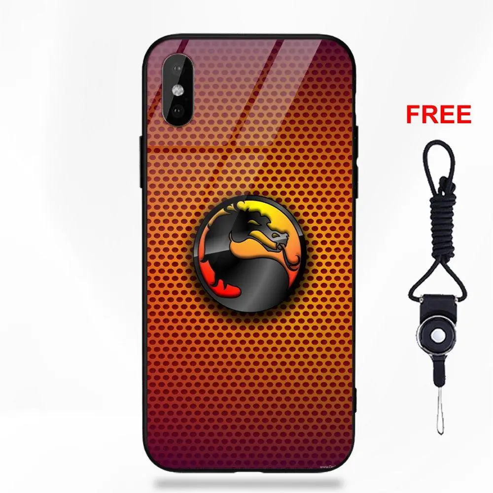 For Apple iPhone 5 5C 5S SE 6 6S 7 8 Plus X XS Max XR Soft TPU Frame Tempered Glass Phone Coque Clan Uchiha Sasuke Logo Naruto