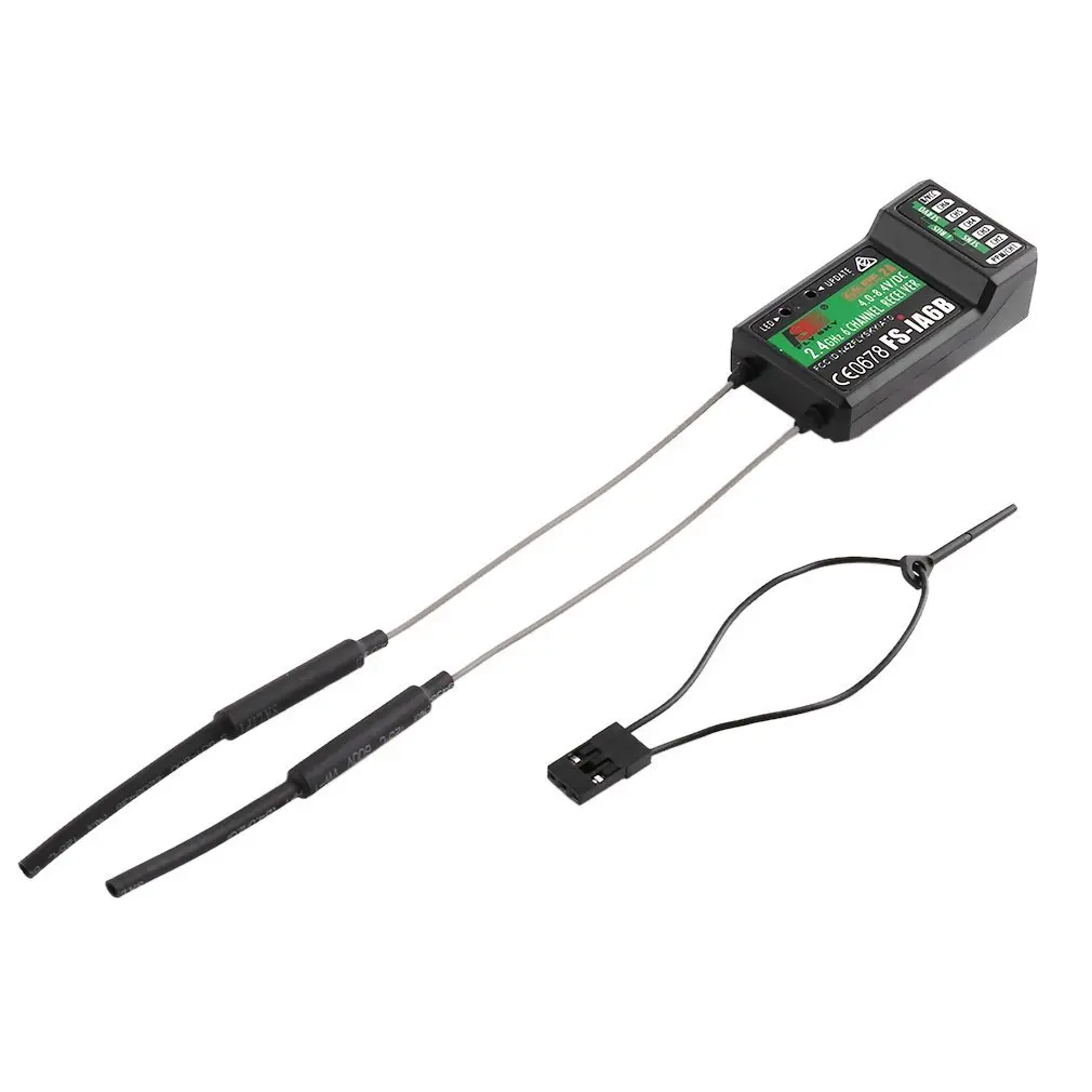 

Fly Sky FS-iA6B 2.4G 6CH 140 Band 105dbm 4.0-8.4V Receiver PPM Output with iBus Port For Flysky Transmitter RC Airplane