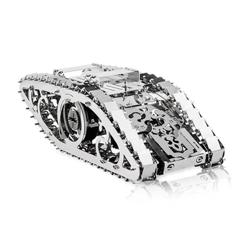 

Diy Assembly Toys 3D Metal Puzzle Toy Geared Mechanical Drive Tank Model Assembled Metal Craft Home Decor Accessorise Gifts 2019