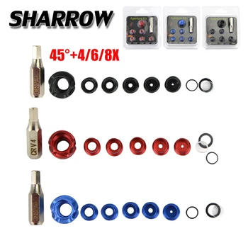 

Archery 45 Degree Peep Sight Inner Core and Clarifier 4X/6X/8X Lens Hooded Set Hunting Shooting Bow And Arrow Accessories Set