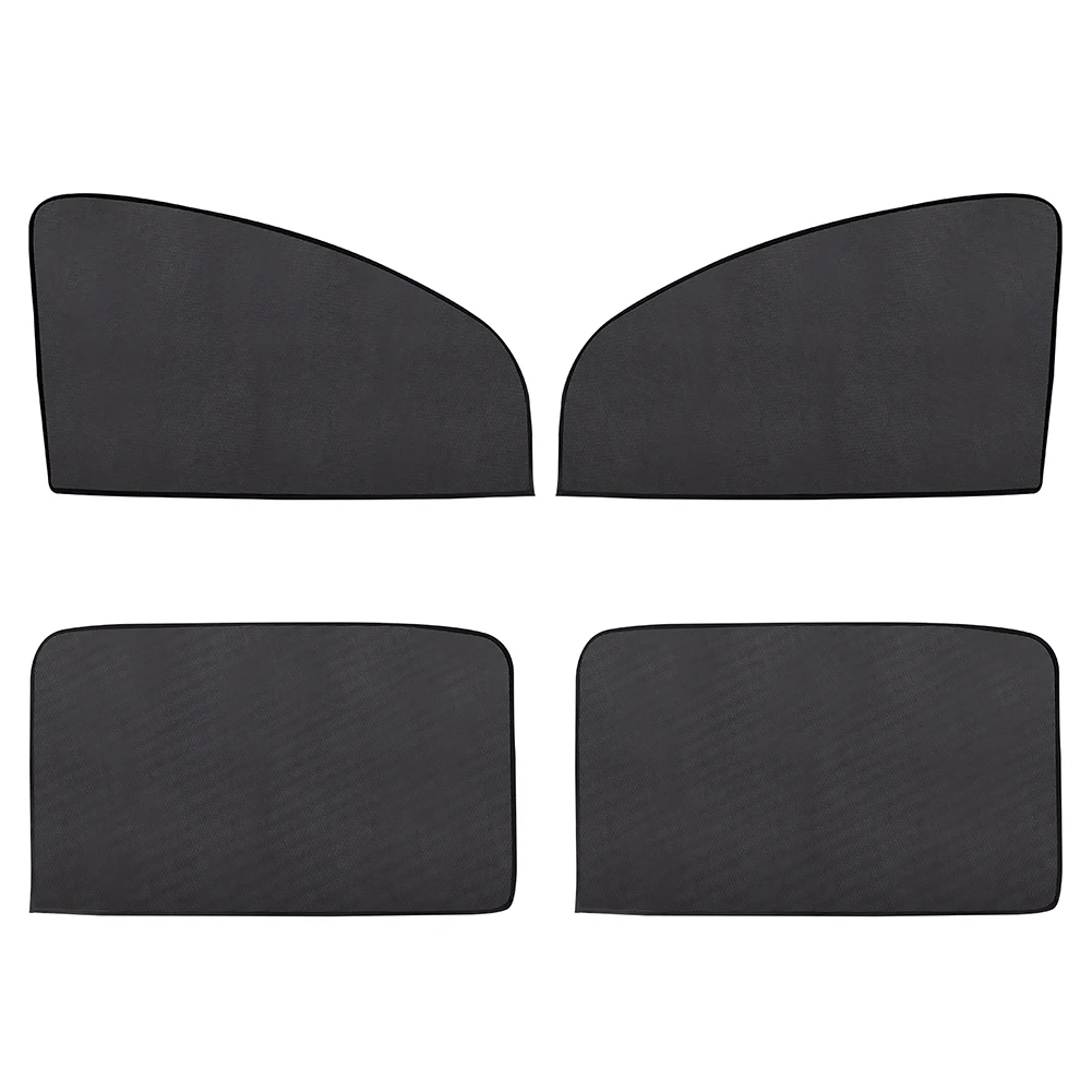 2Pcs Front 2Pcs Rear Автомобильный солнцезащитный козырек с защитой от УФ-лучей, автомобильная шторка для окна автомобиля, солнцезащитный козырек, солнцезащитный козырек, летняя Защитная оконная пленка, автомобильный стиль - Цвет: 2Pcs Front 2Pcs Rear