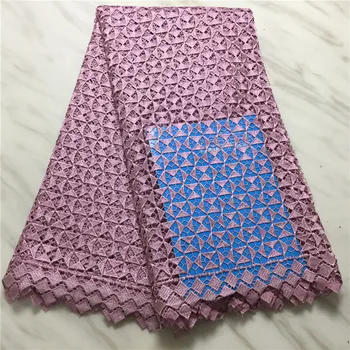 

wholesale price Embroidered Nigerian Laces Fabric Bridal High Quality 5yards French Tulle Lace Fabric For Women Dress F16108