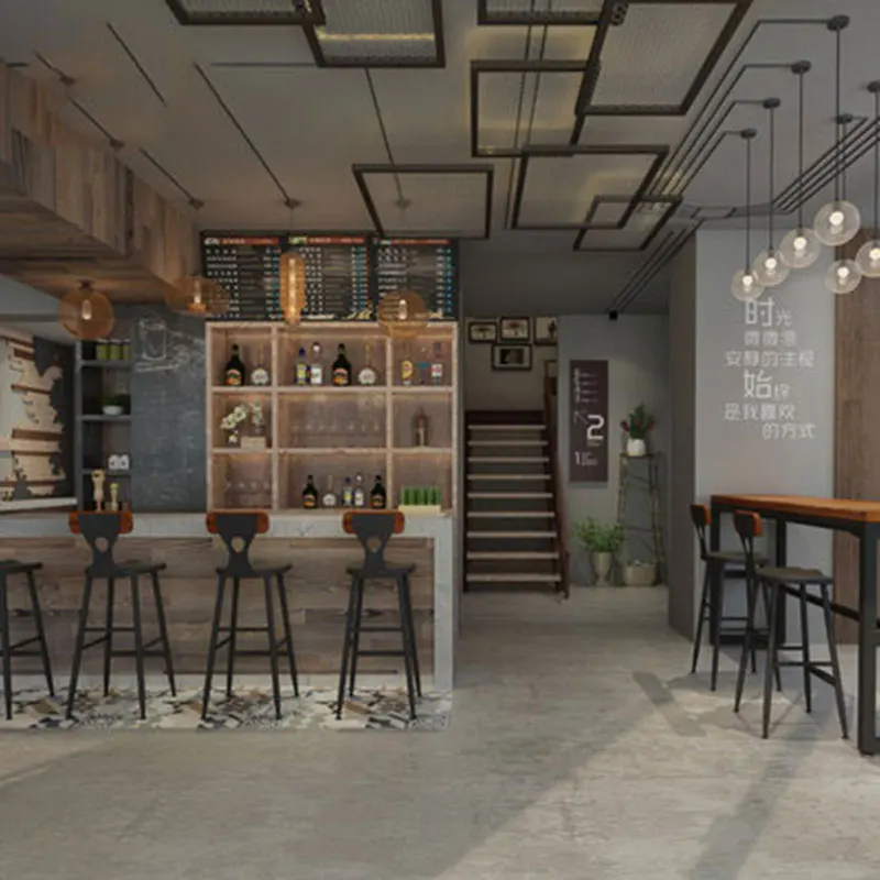 Барный стул из твердой древесины с высокой стойкой|Барные стулья| |