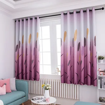 

2.1m Reed Printing with Full Shading Curtains for Living Dining Room Bedroom.