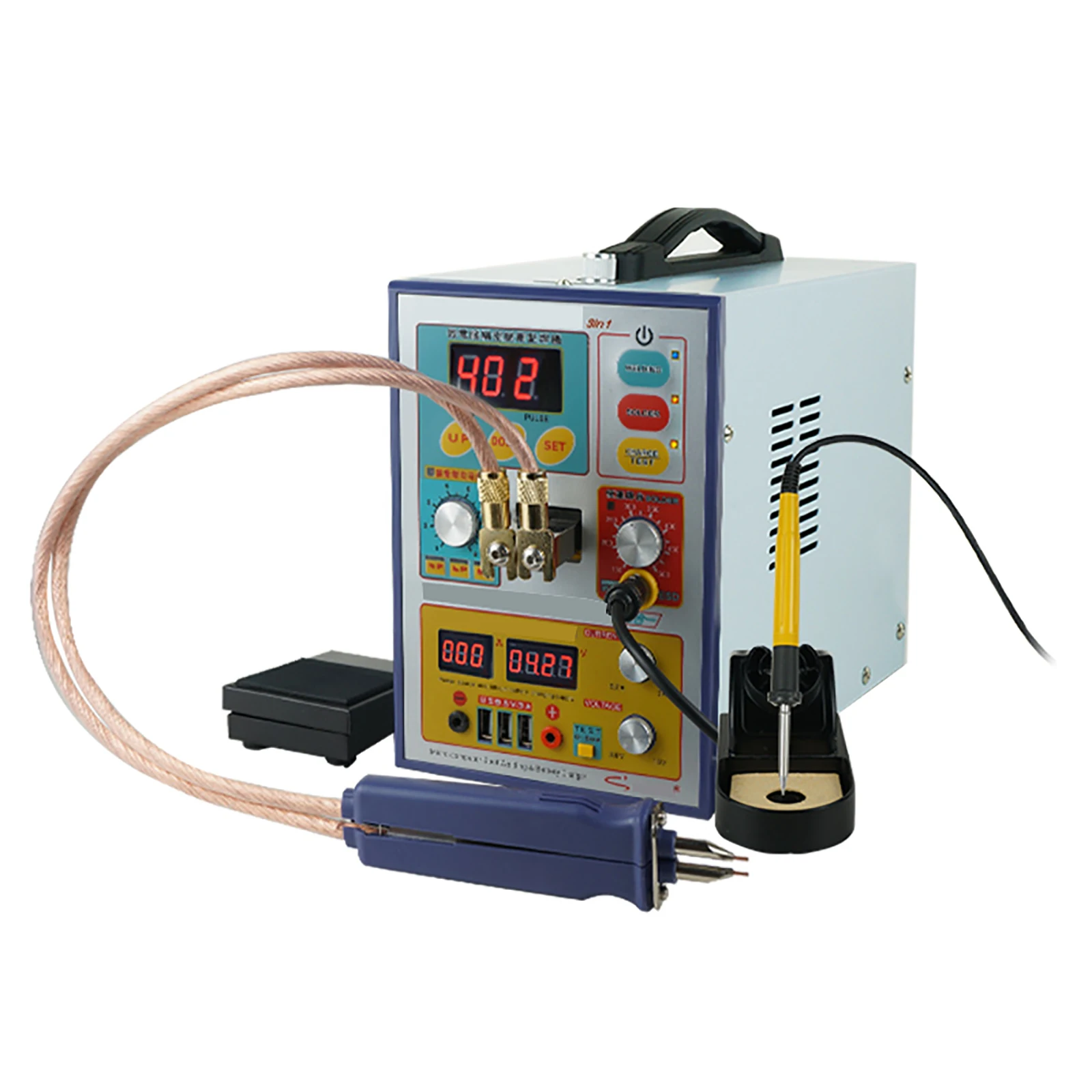 

SUNKKO 769D 3.2kw Automatic Pulse Spot Welding Machine Delay Spot Welding 18650Lithium Battery Spot Welder with Hand Welder Pen