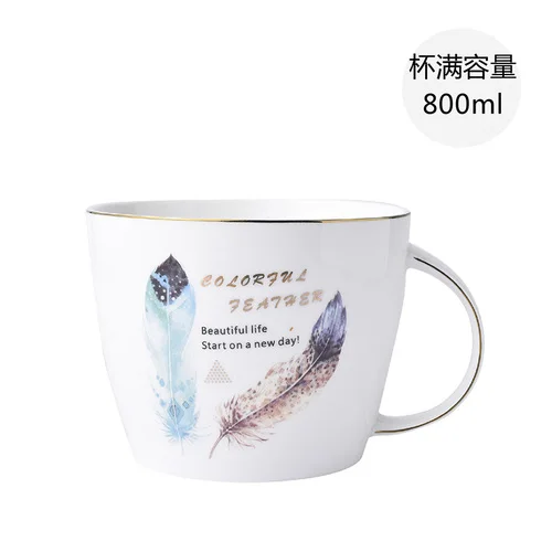 Белая керамическая кружка Mugg, производственный офис, ТВ, Геометрическая кружка для путешествий, индивидуальная портативная кофейная кружка, сборка-на GG50mk - Цвет: 7