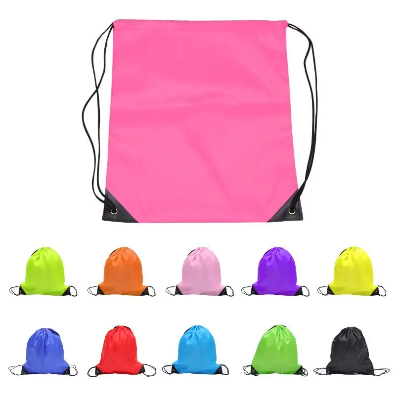 

Multi-function Solid kids clothes shoes bag School Drawstring Sport Gym PE Dance Backpacks swim bags Free shipping