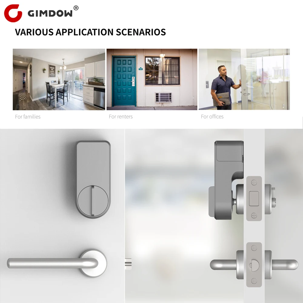 Tuya smart digital door lock for GIMDOW Password Electric Hotel Bluetooth-compatible Apartment  For Safe Security Digital Locker