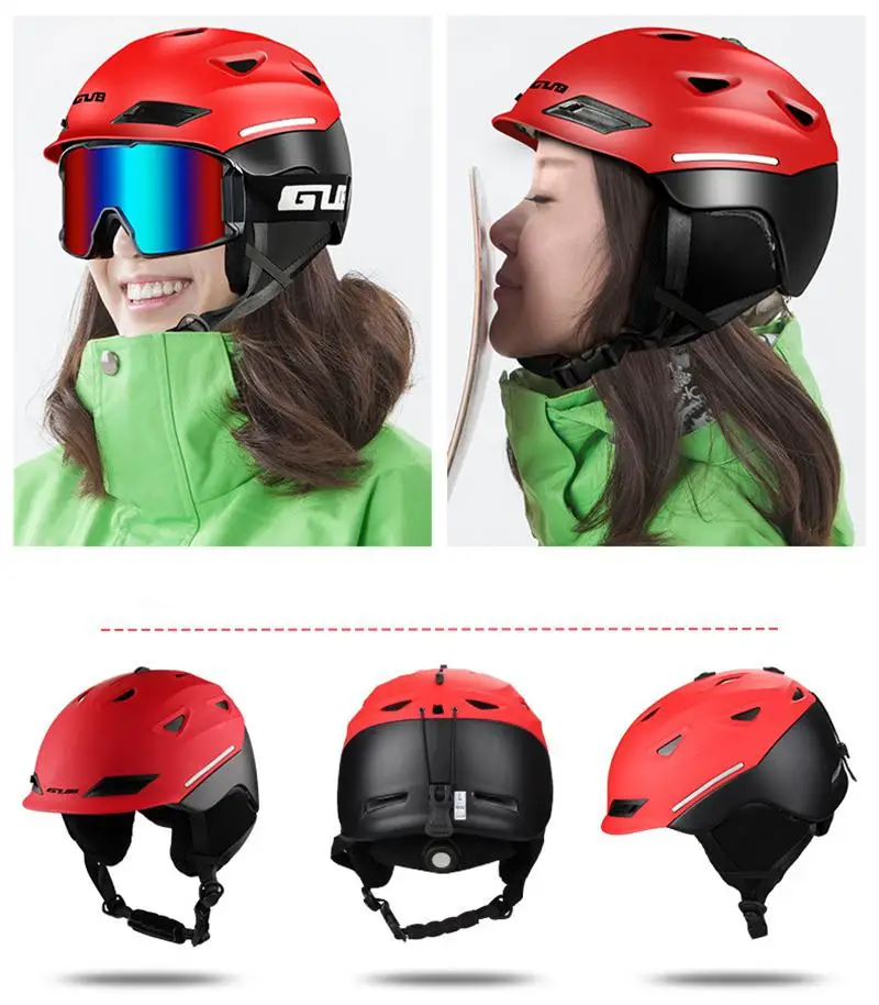 

Skiing Helmet Retractable Vent Detachable Ear Cushion Winter Sports Helmet On For Outdoor Skiing Snowboarding Warm Helmet Adult