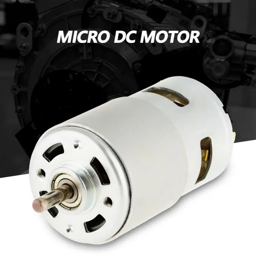 795 двигатель постоянного тока 12V 60W 12000RPM Высокий двойной шариковый подшипник мини электрический двигатель большой низкая Шум