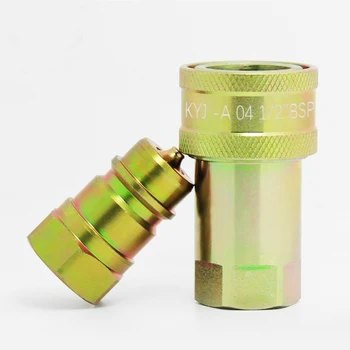 

close type hydraulic quick couple for portable quick connections required in various industries Steel Plug Socket Connector