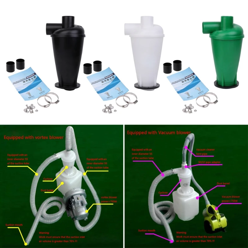 Vacuum cleaner handheld vacuum cleaner wireless vacuum cleaner portable vacuum cleaner Cyclone Dust Collector Filter Turbocharged Cyclone With Flange Base Separator Or Without Flange Base Set Tool New