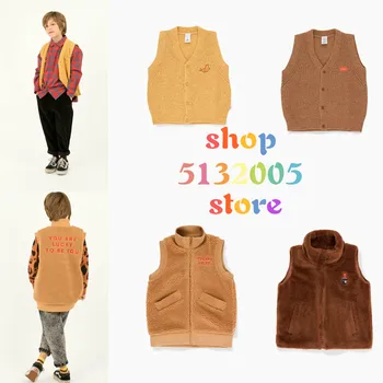 

TC19 Autumn and Winter New Children's Clothing Cotton Printed Long-sleeved Children's Vest Lamb Hair Vest