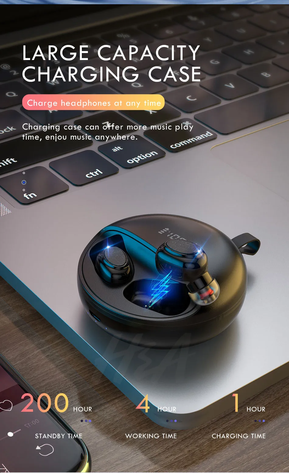 H& A Новые TWS Bluetooth наушники 8D Hifi Stero беспроводные Bluetooth наушники водонепроницаемые наушники-вкладыши для iPhone Xiaomi