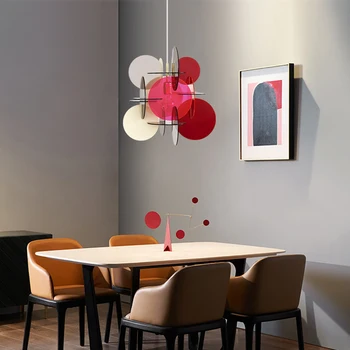 

Modern Art Acrylic LED Pendant Lights Lighting Nordic Designer Child Room Restaurant Bedroom Indoor Decor Hanging Lamp Luminarie