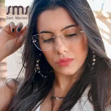 Винтажные бескаркасные алмазные многоугольные солнцезащитные очки для мужчин и женщин, металлические черные золотые Цветные Плоские зеркальные очки, оправы для очков с близорукостью