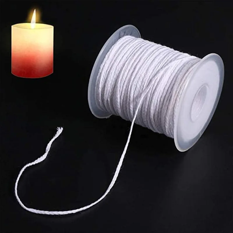 61m Candle Wicks Non Toxic Environmental Spool of Cotton Braid Wick