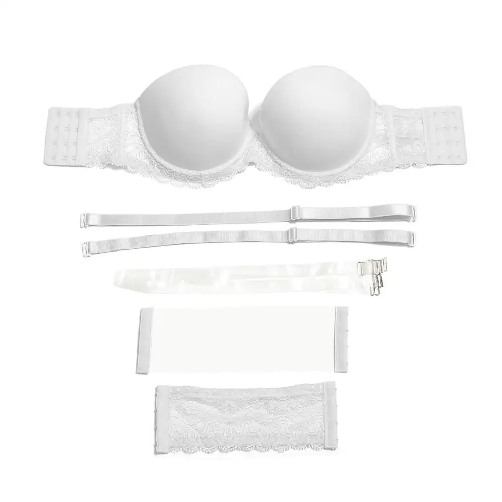 VOGUESECRET Push Up Strapless Invisible Solid Silicone Bras