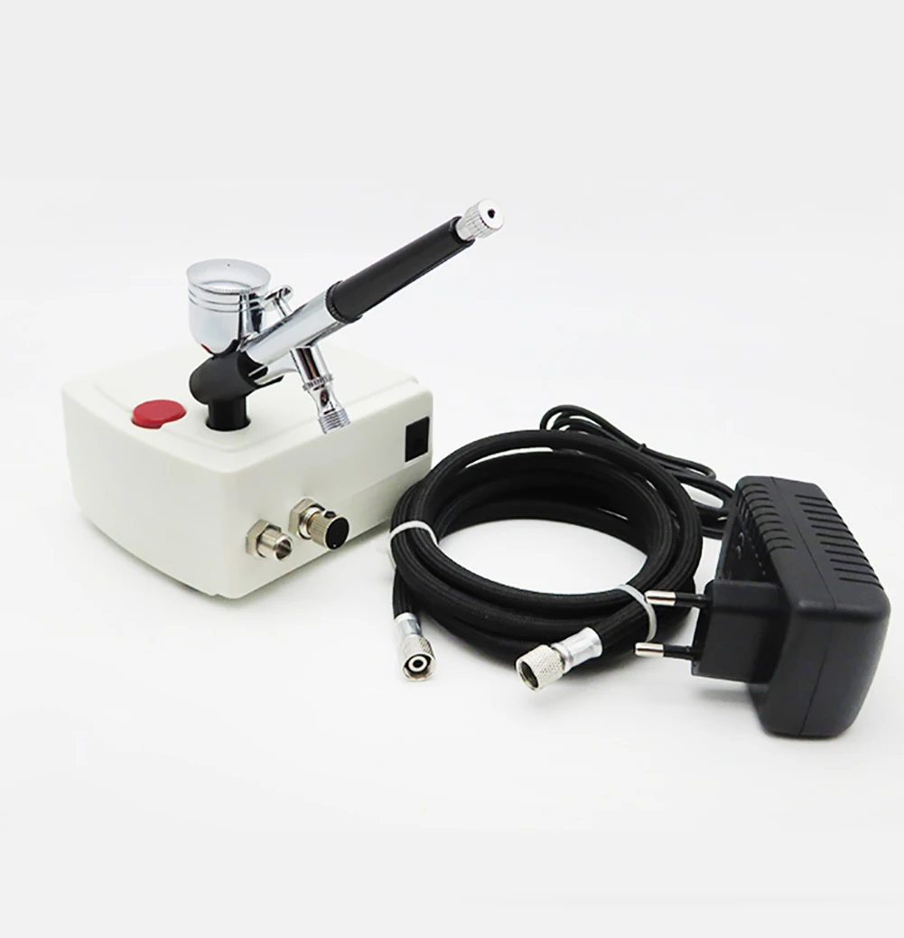 

Cake Spray Portable Body Painting Makeup Auto Off Nail Art Tattoo Low Sound Professional Compressor Air Brush Kit High Pressure