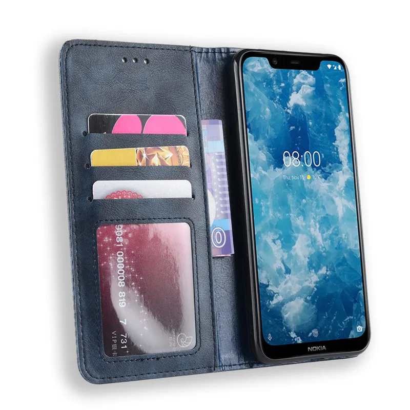 Nokia 8,1 чехол Nokia 8,1 Чехол Флип Роскошный кошелек PU кожаный чехол для телефона Nokia 8,1 Nokia8.1 TA-1119 TA-1128 X7