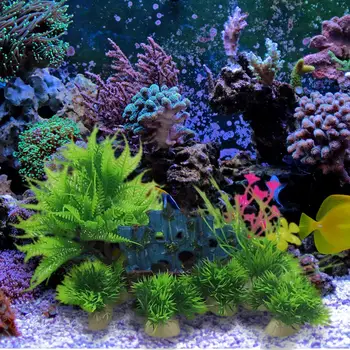 

Fish Tank Artificial Water Grass Blue Sailboat Set Simulation Underwater Plants Aquarium Artificial Aquatic Plants