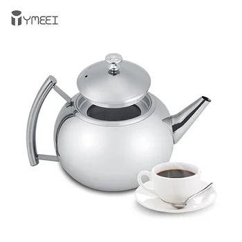 

YMEEI 1L Stainless Steel Teapot With Infuser Filter Heat Resistant Tea Pot With Strainer Tea Induction Cooker Gas Stove Kettle