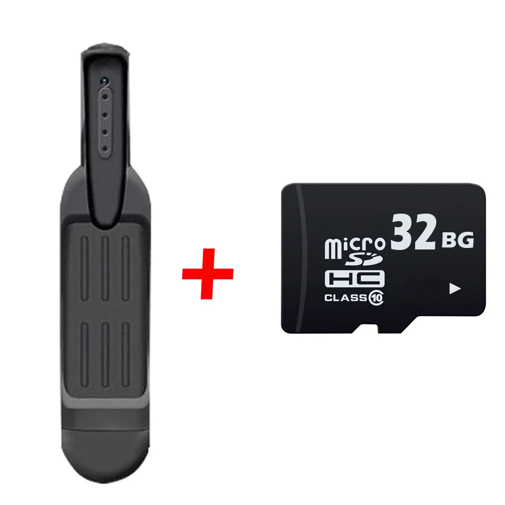 Ручка камера 1080P Портативная секретная видеокамера DVR маленький цифровой видео аудио рекордер Микро камера Конференц-бизнес - Цвет: T189-32GB
