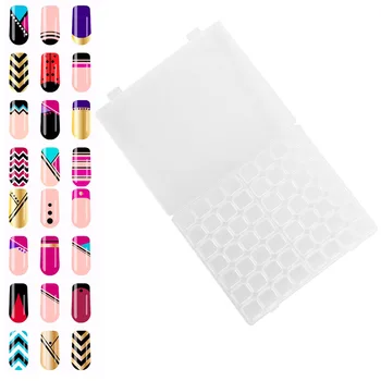 

56 Grids Separate Slots Desktop Nail Polish Art Storage Box Case Organizer Clear Nail Art Jewelry Beads Display Container