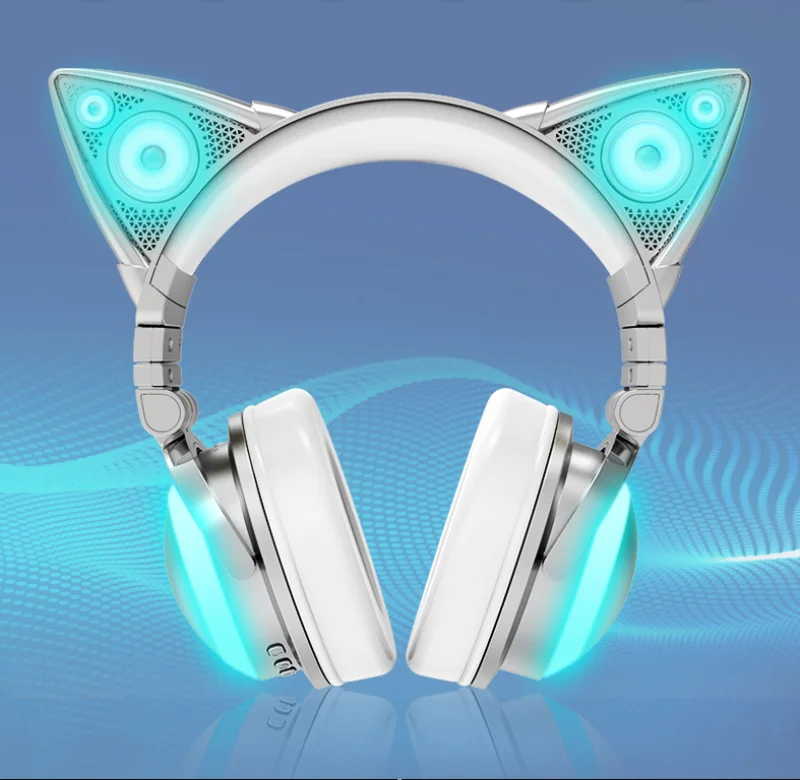 Full New Brookstone Cat Ears 2 SET Wireless Bluetooth