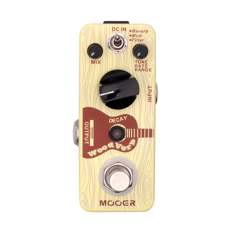 Mooer WoodVerb акустическая гитара педаль реверберации цифровая режимы