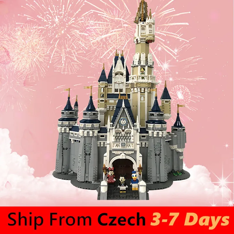 

16008 16007 City Moive Cinderella Princess Castle Creator The haunted House Building Blocks Educational Birthday Christmas toy