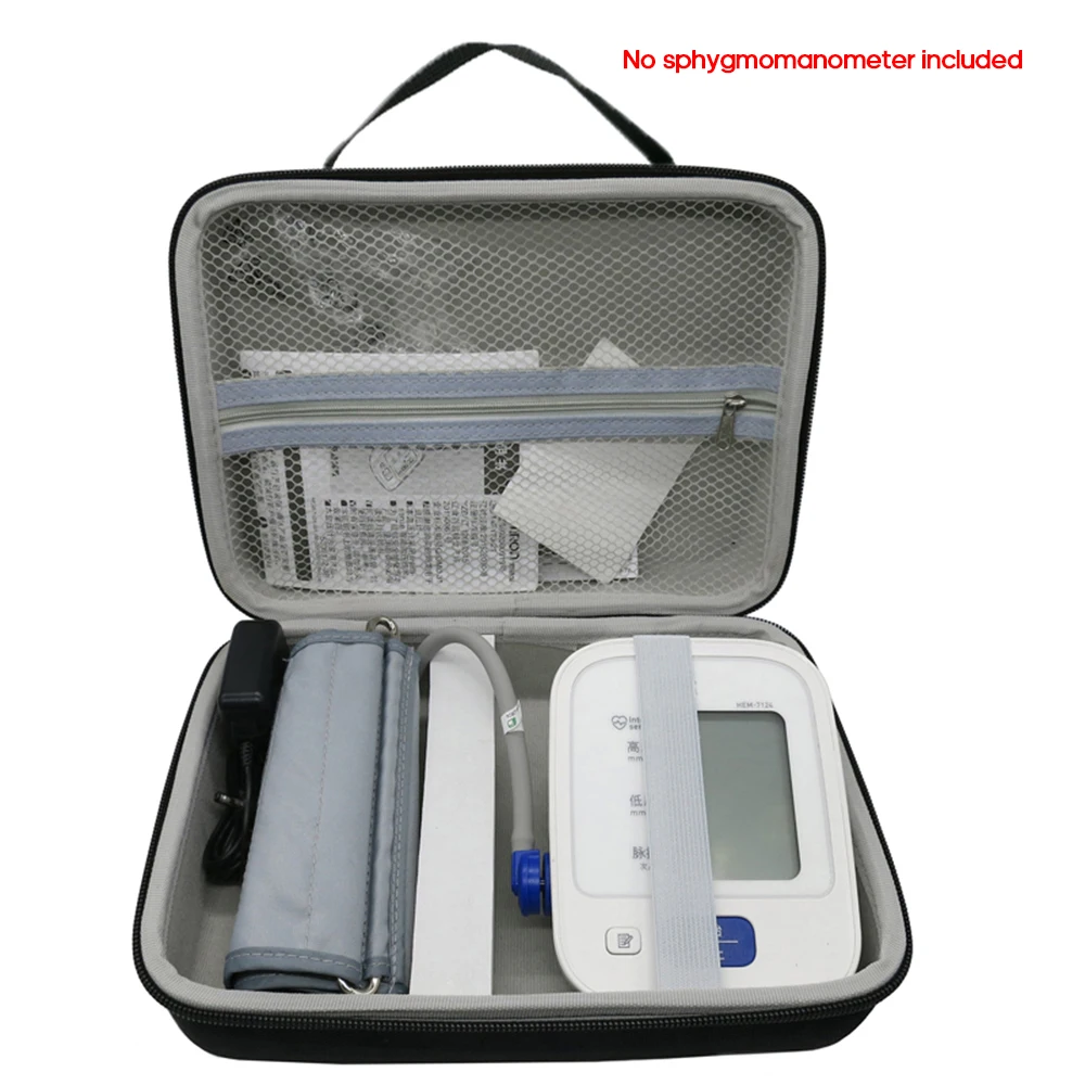 Сумка для сфигмоманометра, удобная в переноске, переносная сумка для измерения артериального давления EVA, сумки для хранения для измерения артериального давления
