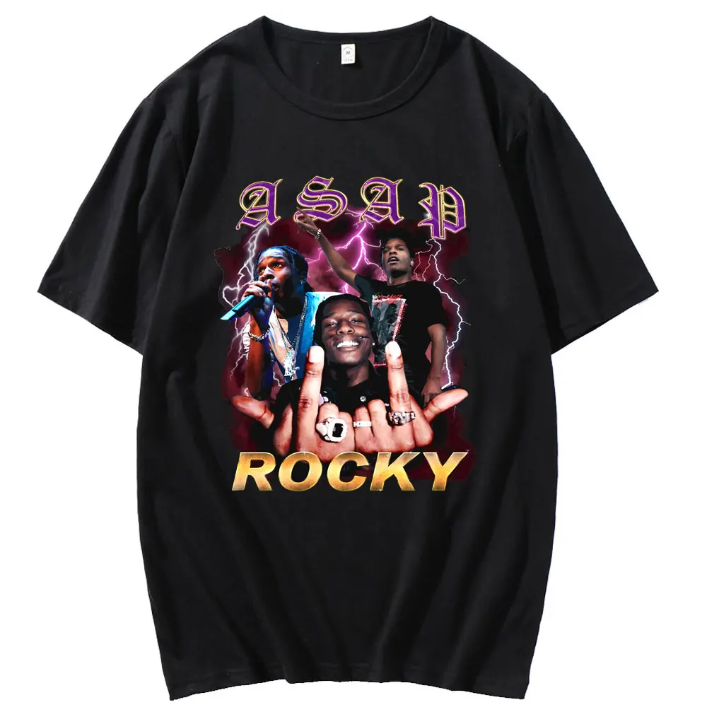 ASAP ROCKY Rap Hip Hop 90s Retro Vintage T Shirt New Men Women Size T-Shirt BR-22