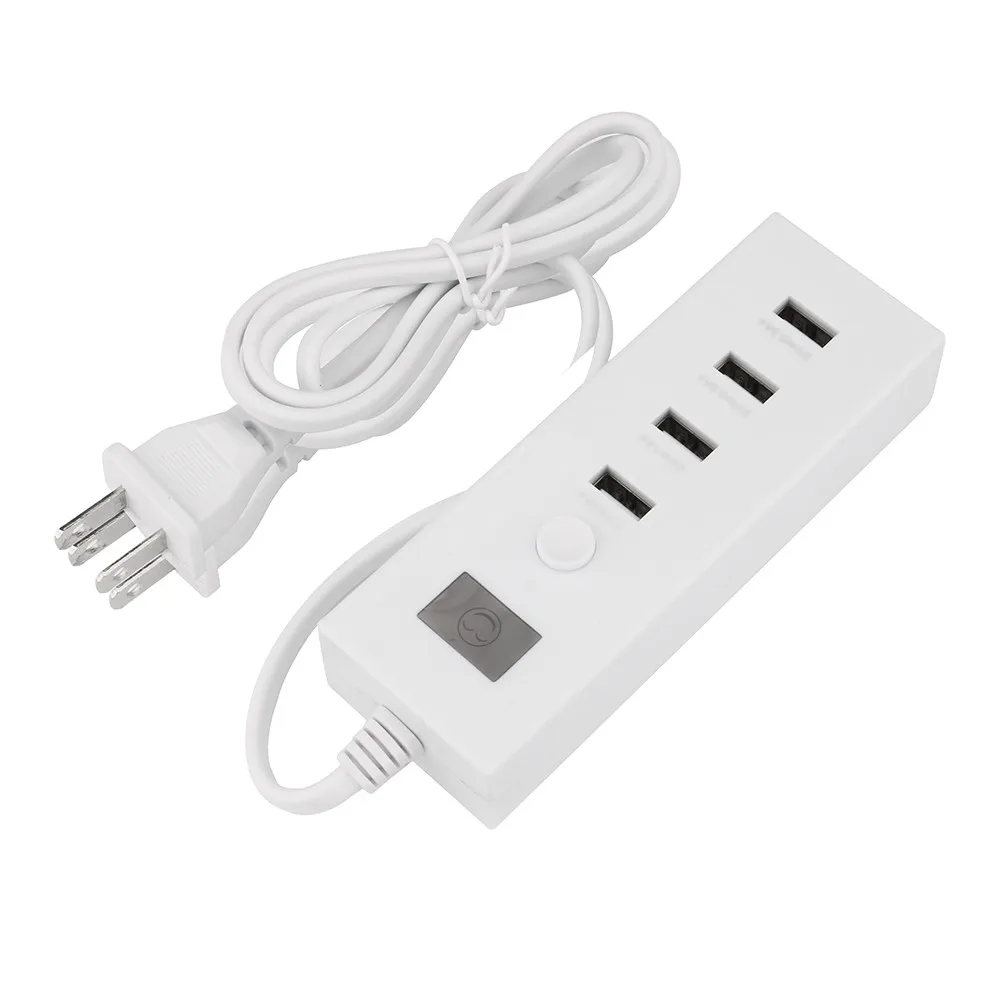 2,04 порт Многофункциональный USB портативный штекер с дисплеем устройство для зарядки из настенной розетки для дома и путешествий адаптер переменного тока 4 в 1 порт USB