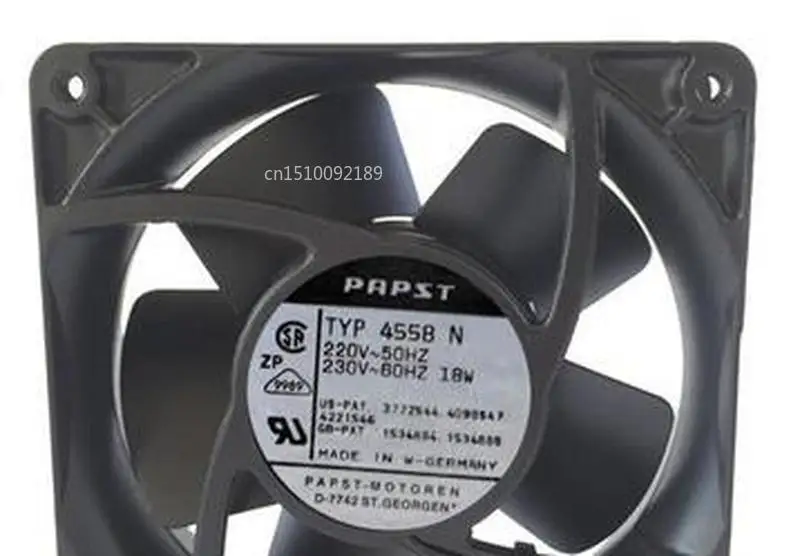 Для TYP4558N 220 в 18 Вт 120*120*38 мм PAPST 12038 вентилятор 12 см полный металл