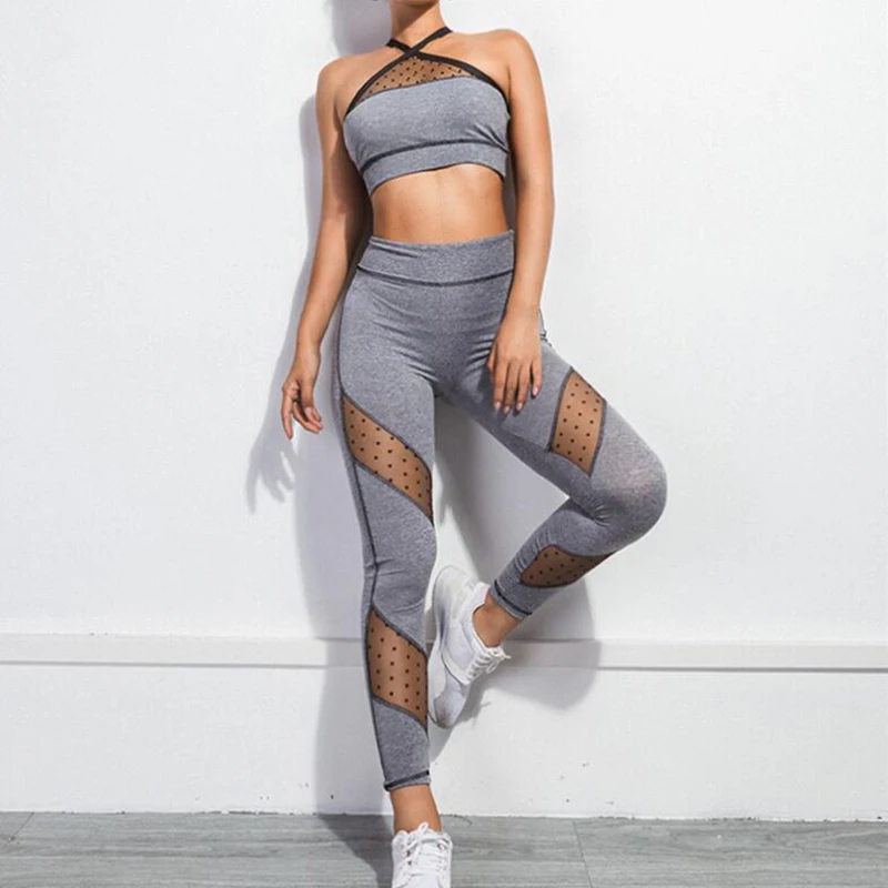 

Seamless Knit Quick Dry Exercise Suit Fitness Yoga Set For Women Sportwear 2020 Apparel