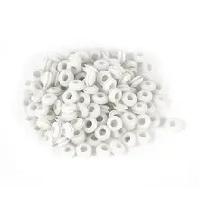 100 шт 5 мм внутренний диаметр белые резиновые втулки для проводки кольцо кабель протектор