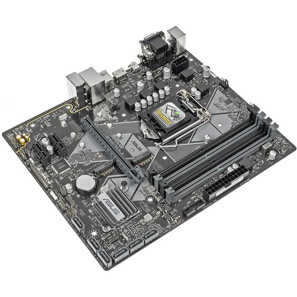 Материнская плата Asus PRIME B360M-A Soc-1151v2 Intel B360 4xDDR4 mATX AC`97 8ch(7.1) GbLAN+VGA+DVI