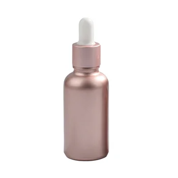 

1pc Women Durable Rose Gold Glass Essential Oil Dropper Bottles 10ML 15ML 30ML Empty Cosmetic Packaging Perfume Bottles