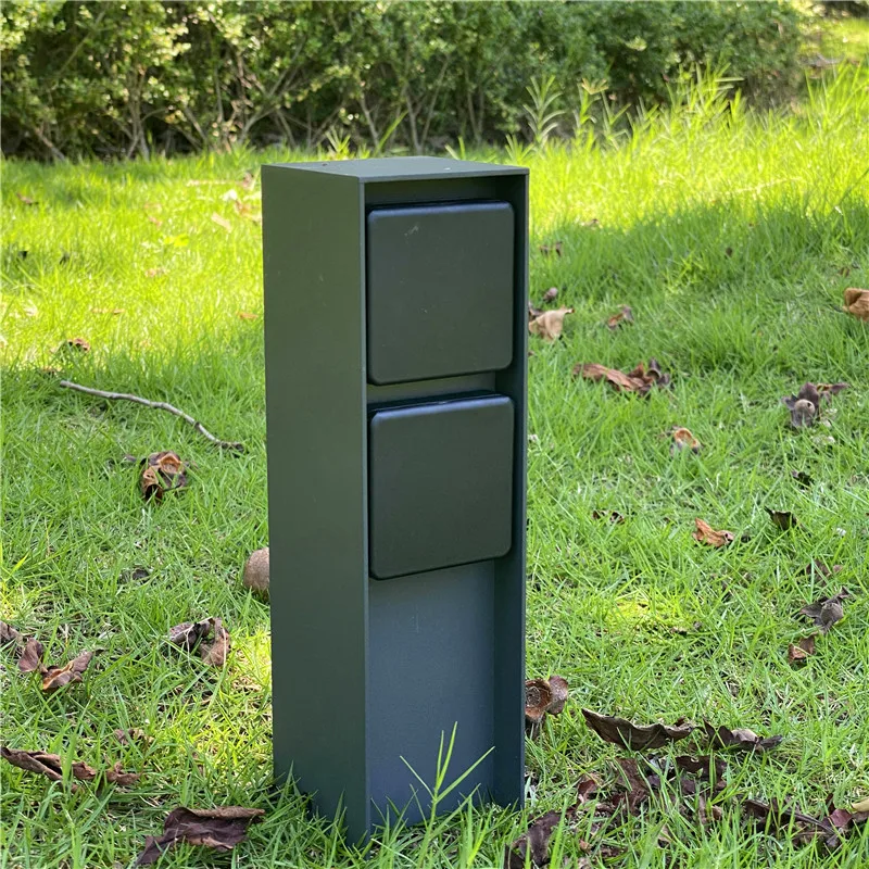 soquete ao ar livre eu soquetes coluna de energia do corpo aluminio soquete jardim decoracao jardim cortador grama prova agua 04