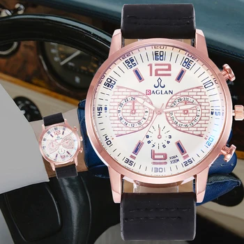 

2020 Men Simple Scale Analog Dial Quartz Watch Leather Strap Mens Watches Fashion Sports Wristwatch Male Clock Relogio Masculino